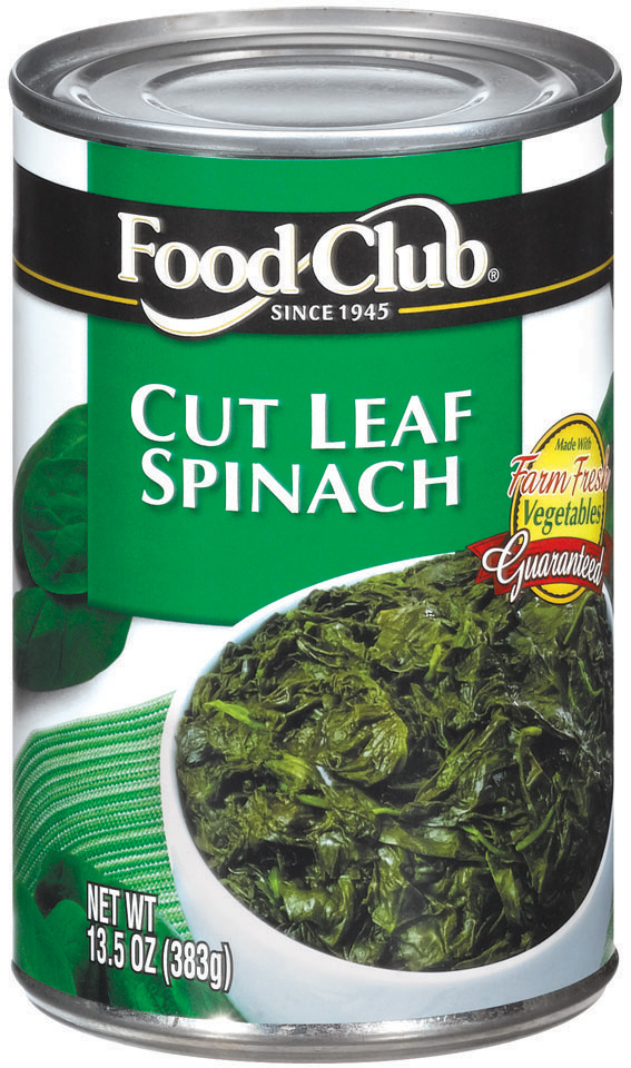 EWG's Food Scores Canned Vegetables Spinach Products