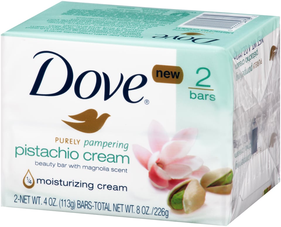 EWG Skin Deep® Dove Purely Pampering Bar Soap, Pistachio Cream (2023