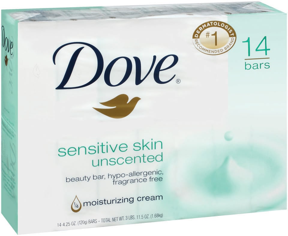 EWG Skin Deep® Dove Sensitive Skin Unscented 4.25 Oz Soap (2019