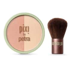Pixi Beauty Blush Duo + Kabuki, Peach Honey (2019 formulation)
