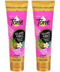 Tone Island Vibes Exfoliate + Replenish Body Scrub, Pineapple & Plumeria (2019 formulation)