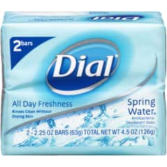 Dial Antibacterial Deodorant Soap, Spring Water  (2020 formulation)
