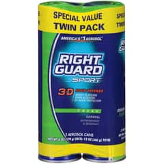 Right Guard Sport 3 D Odor Defense Aerosol Antiperspirant & Deodorant Fresh (2020 formulation)