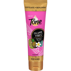Tone Exfoliate + Replenish Body Scrub, Pineapple & Plumeria (2020 formulation)