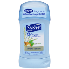 Suave Invisible Solid Anti Perspirant Deodorant, Almond Verbena (2020 formulation)