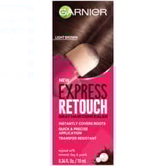 Garnier Express Retouch Temporary Hair Color, Light Brown 4.0 (2020 formulation)