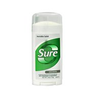 Sure Invisible Solid Anti-Perspirant & Deodorant, Unscented (2020 formulation)