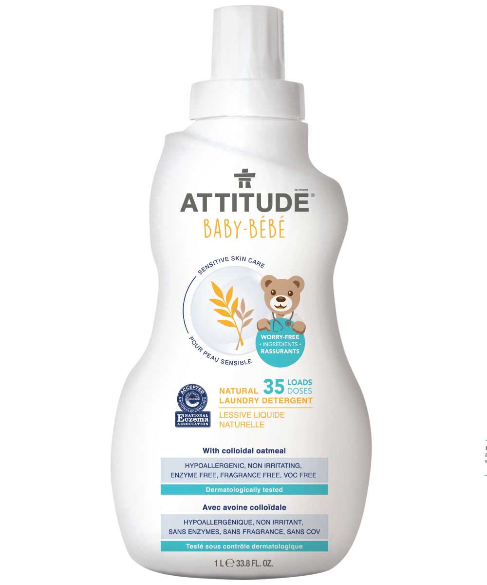 EWG's Guide to Healthy Cleaning Attitude Little Ones Nature + Laundry Detergent 80 Loads