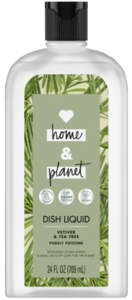 Love Home & Planet  Dish Liquid, Vetiver & Tea Tree