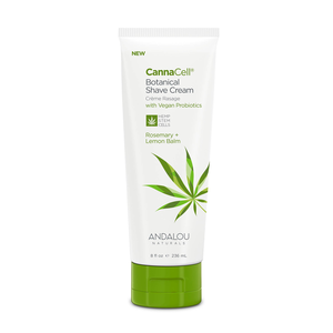 Andalou Naturals CannaCell Botanical Shave Cream, Rosemary + Lemon Balm (2019 formulation)