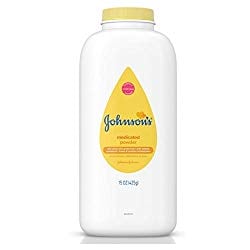 Johnson's Medicated Zinc Oxide Skin Protectant Baby Powder