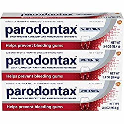 Parodontax, Fluoride Anticavity and Antigingivitis toothpaste, whitening