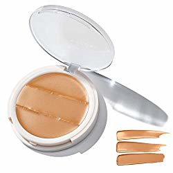 Undone Beauty, 3 in 1 Coverage Cream Conceal to Reveal Palette + Glow Giving Coconut Extract, Almond Latte Medium 450 (2020 formulation)