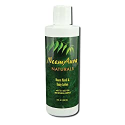 NeemAura Neem Hand & Body Lotion with Aloe Vera and Herbal Complex (2020 formulation)