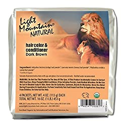 Light Mountain Hair Color & Conditioner Dark Brown (2020 formulation)