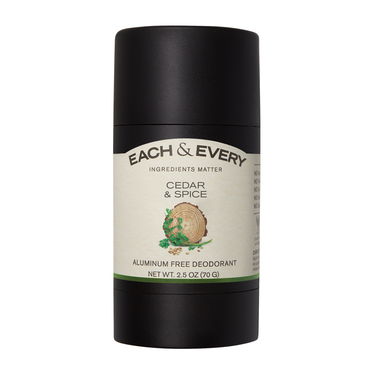 Each & Every Aluminum Free Deodorant, Cedar & Spice 