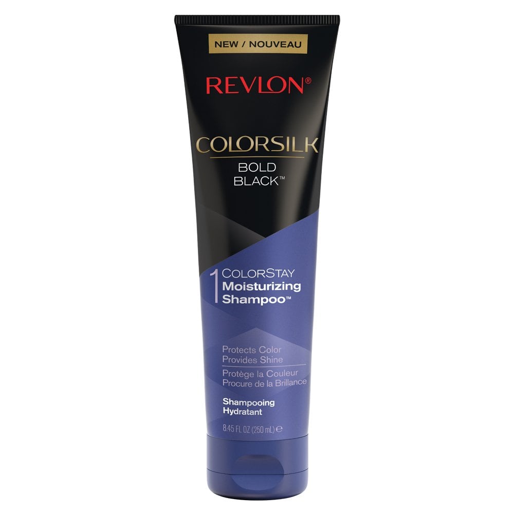 Revlon Colorsilk Moisturizing Shampoo, Bold Black (2019 formulation)