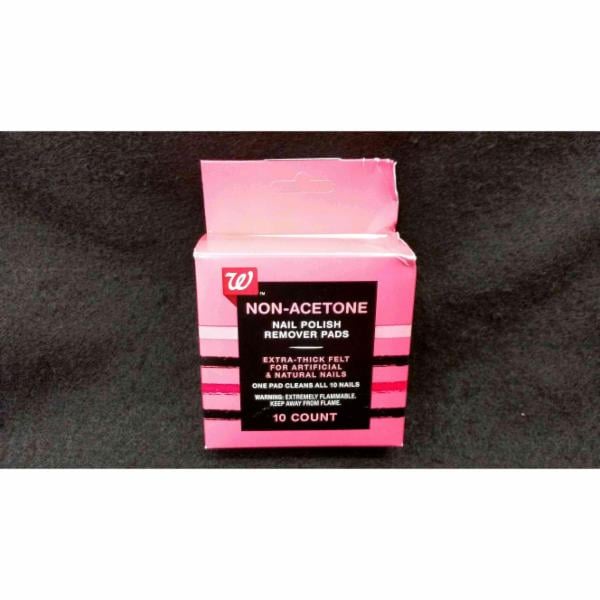 Walgreens Non Acetone Nail Polish Remover Pads