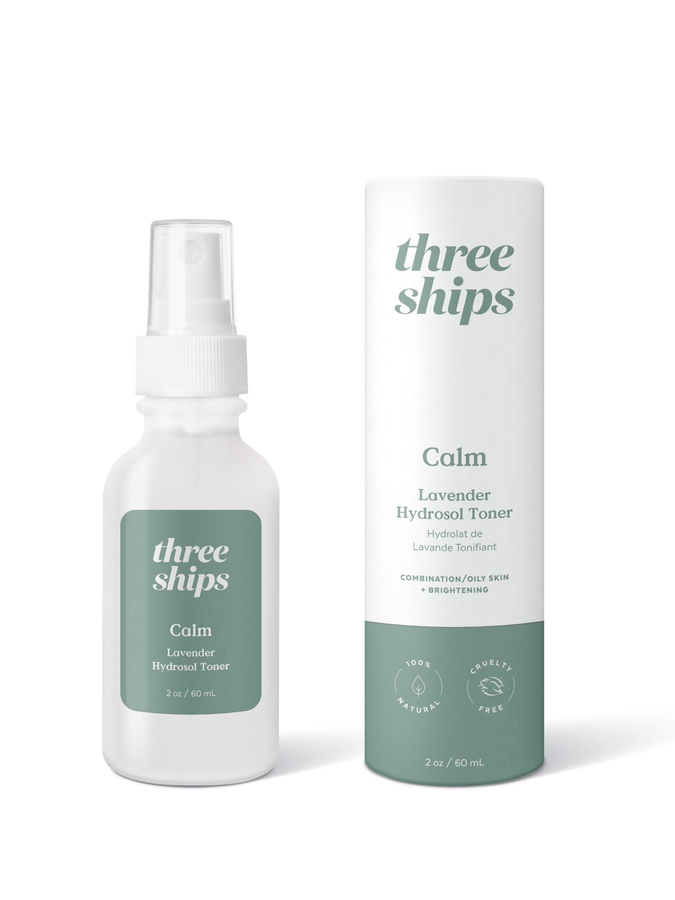 Three Ships Calm Lavender Hydrosol Toner