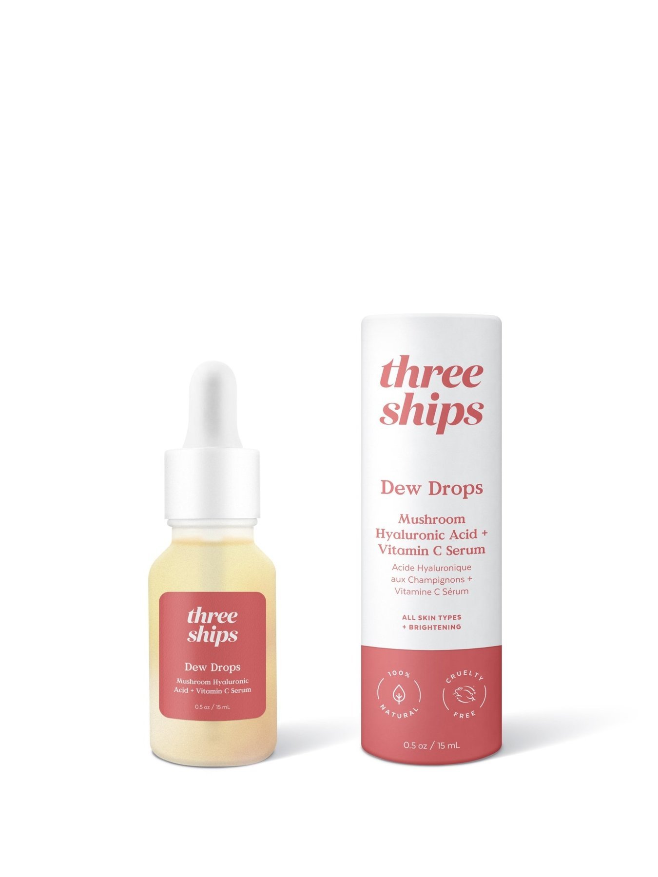 Three Ships Dew Drops Mushroom Hyaluronic Acid + Vitamin C Serum