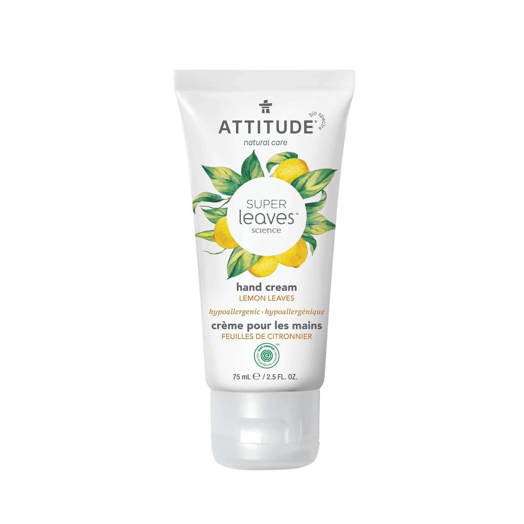 ATTITUDE Super Leaves Science Hand Cream, Lemon Leaves