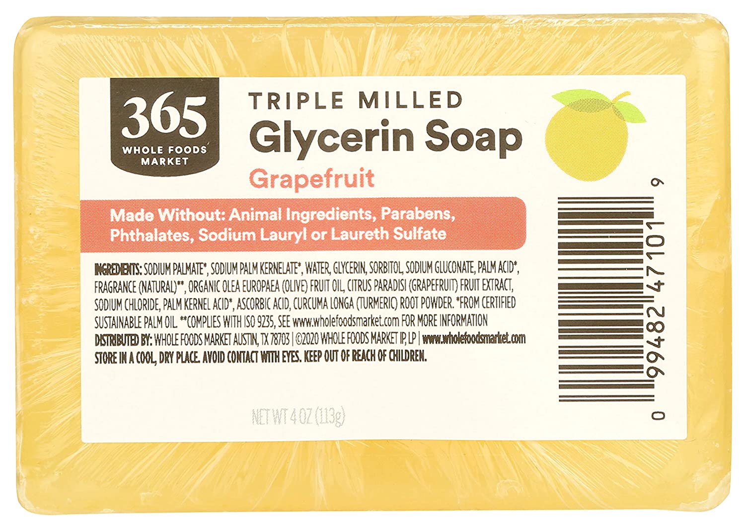 EWG Skin Deep® 365 Everyday Value Triple Milled Glycerin Soap