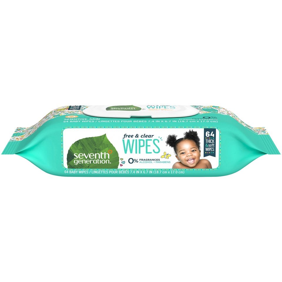 Seventh Generation Free & Clear Baby Wipes (2020 formulation)