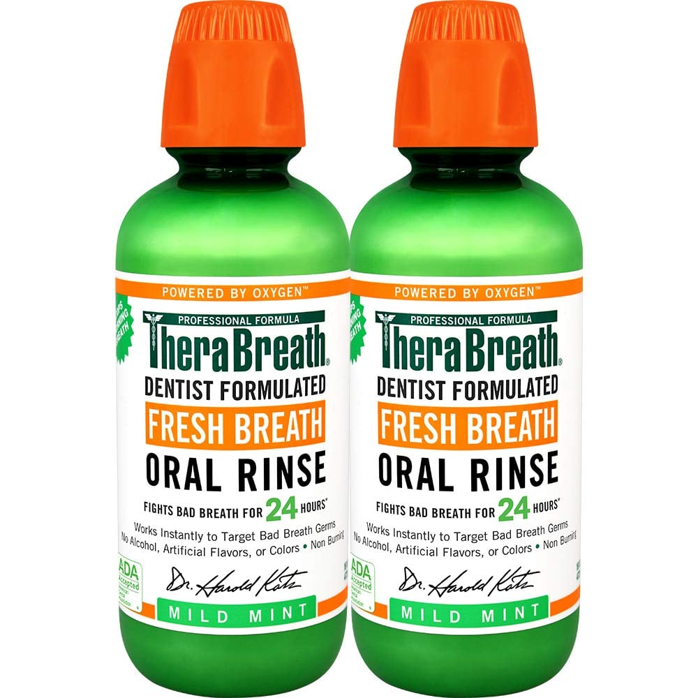 TheraBreath Fresh Breath Oral Rinse, Mild Mint