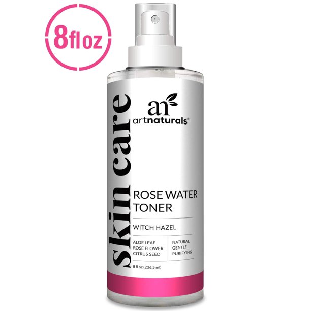 Artnaturals Rose Water Witch Hazel Toner, Aloe Vera, Rose Flower, Grapefruit (2019 formulation)