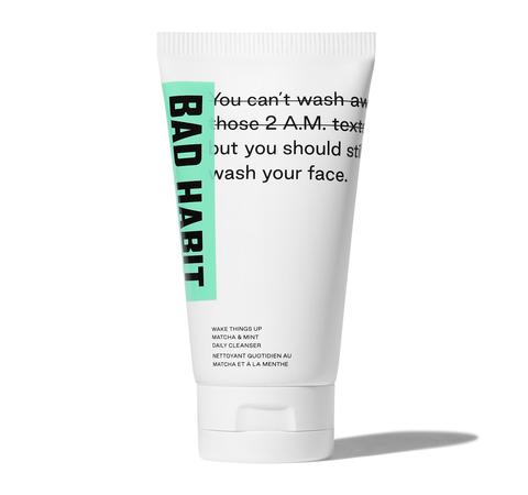Bad Habit Wake Things Up Morning Cleanser, Matcha & Mint