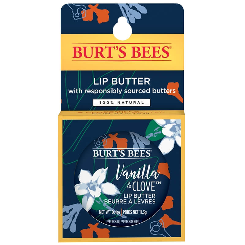 Burt's Bees 100% Natural Lip Butter, Vanilla & Clove (2020 formulation)