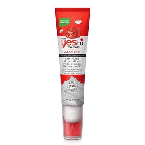 Yesto Tomatoes Clear Skin Detoxifying & Hydrating White Charcoal Peel-Off Mask (2020 formulation)