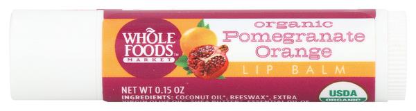 Ewg Skin Deep Whole Foods Market Lip Balm Organic Pomegranate Orange Rating