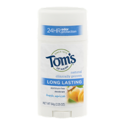 Tom's of Maine Deodorant, Fresh Apricot