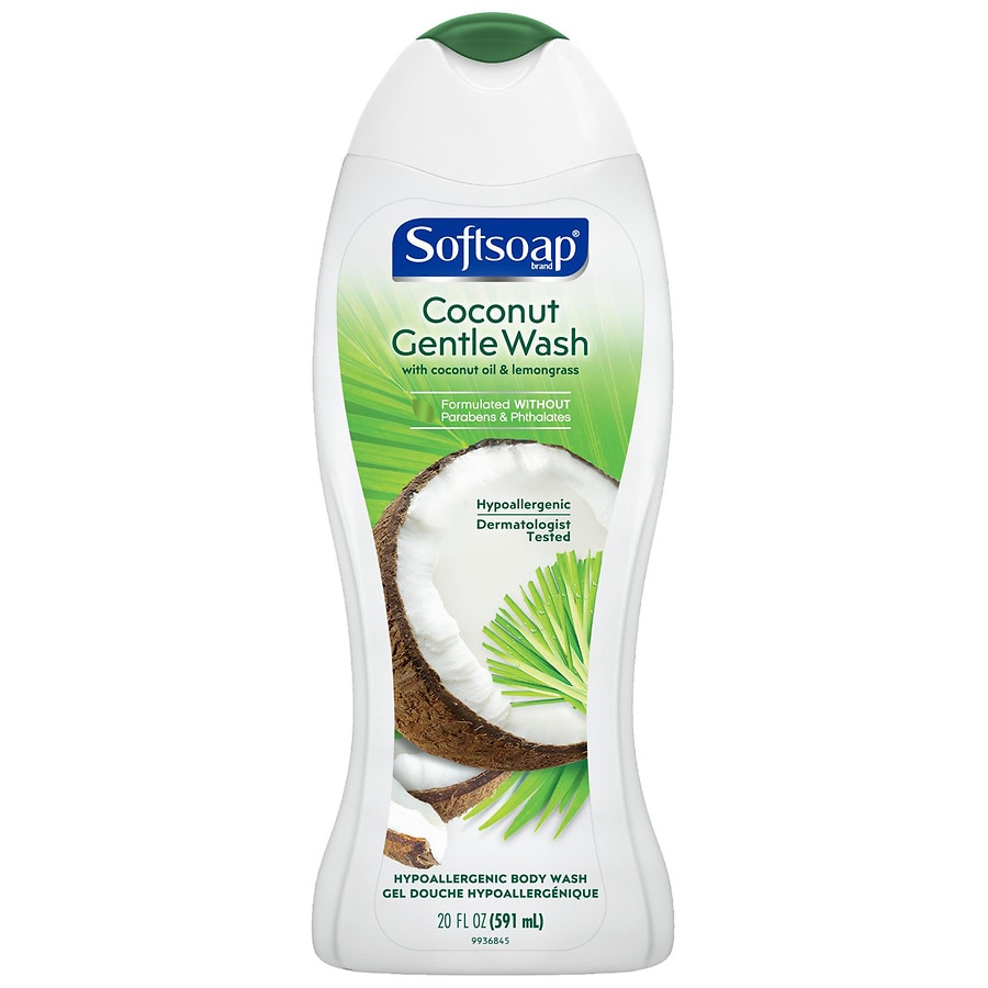 Softsoap Coconut Gentle Hypoallergenic Body Wash, Coconut Oil & Lemongrass