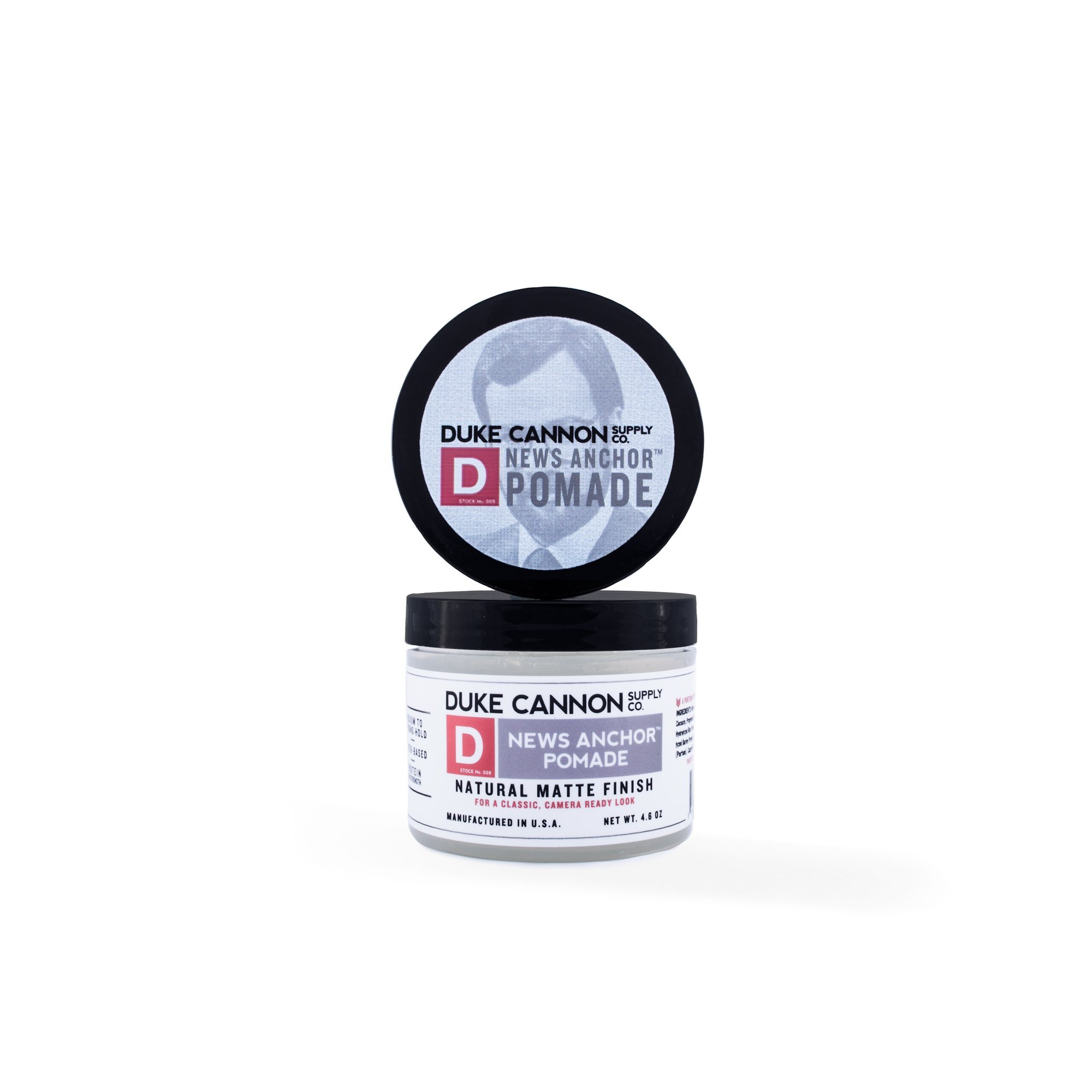 Duke Cannon Supply Co. News Anchor Pomade, Strong Hold (2019 formulation)