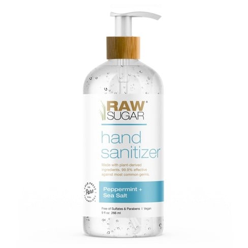 Raw Sugar Hand Sanitizer, Peppermint + Sea Salt