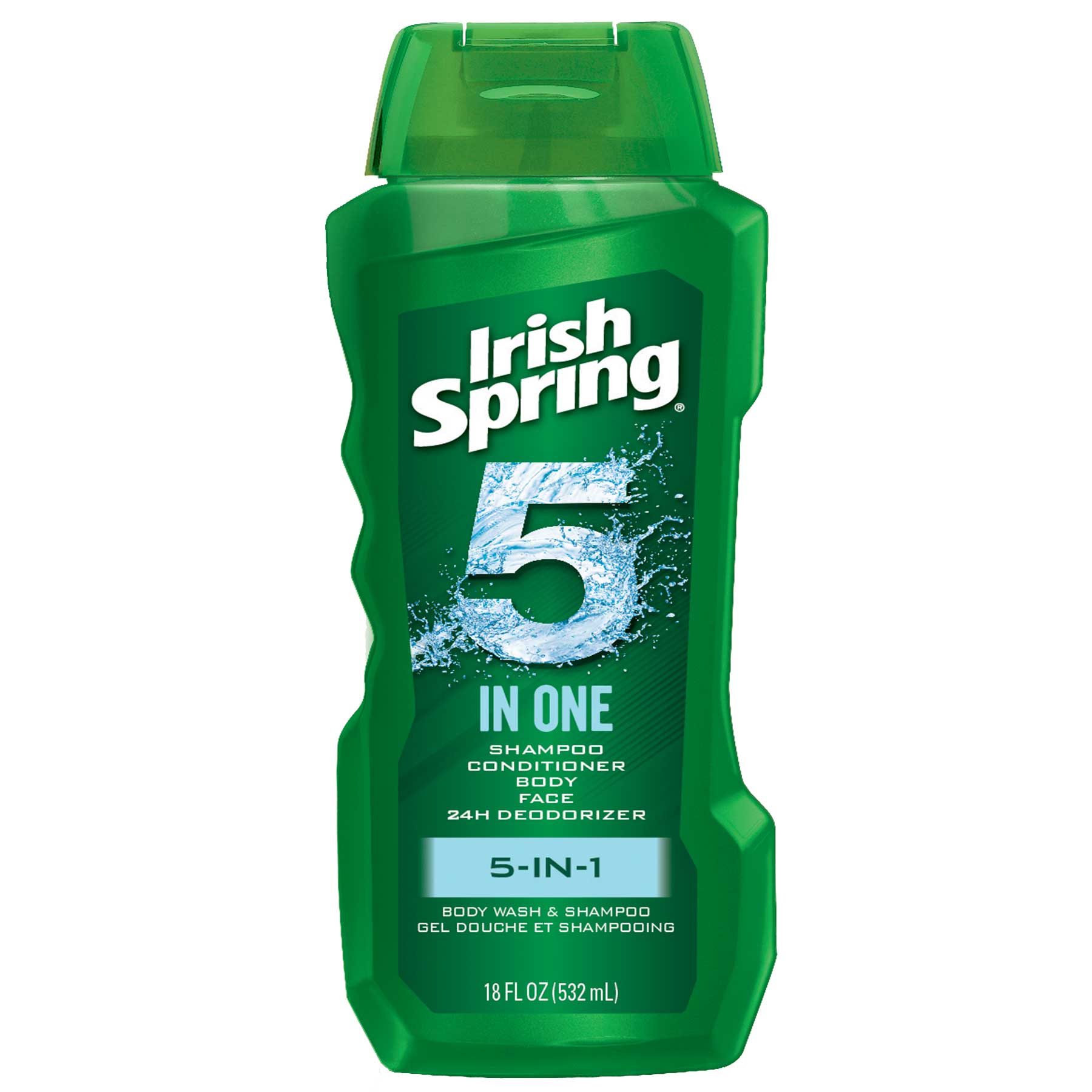 Irish Spring 5 in 1 Shampoo, Conditioner, Body, Face, Deodorizer