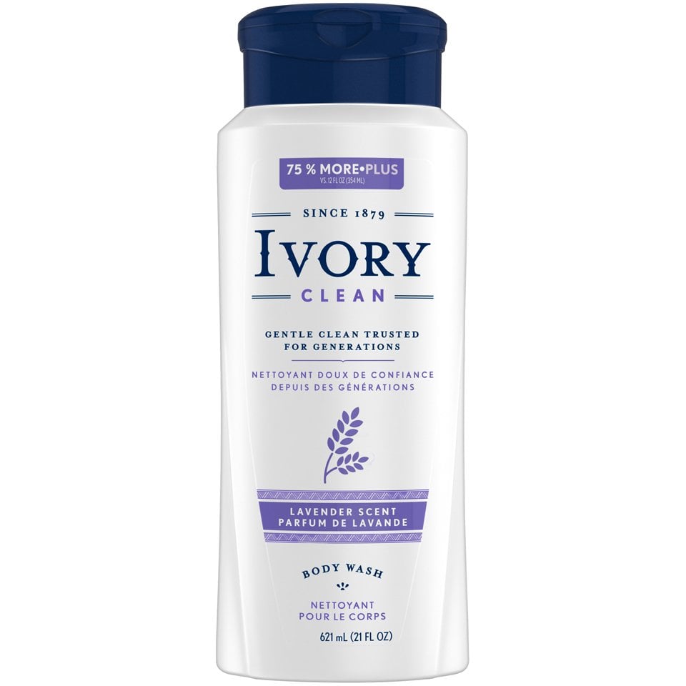 Ivory Mild and Gentle Body Wash, Lavender Scent