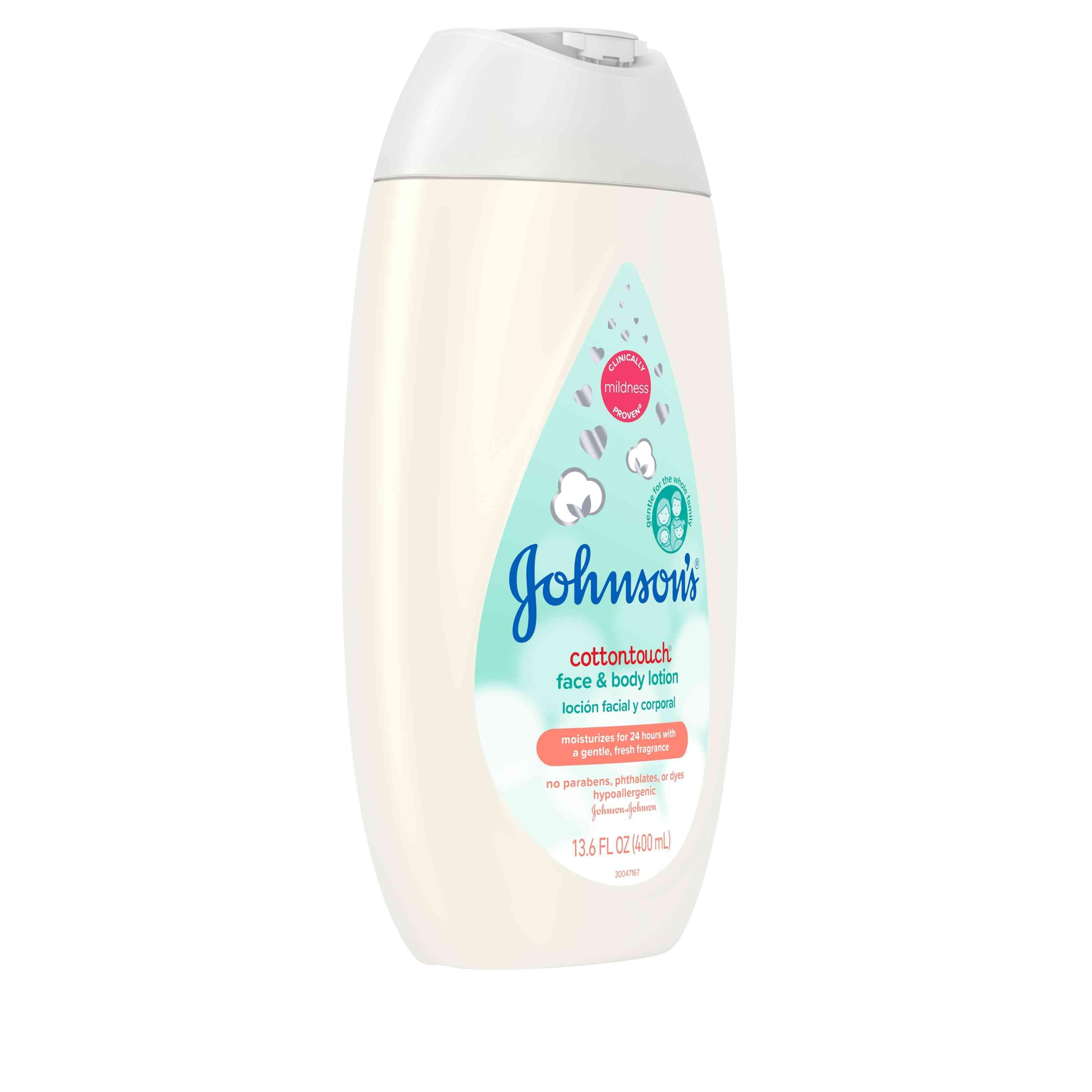 Johnson's Baby newborn bath wash and shampoo, cotton touch body wash, 400ml