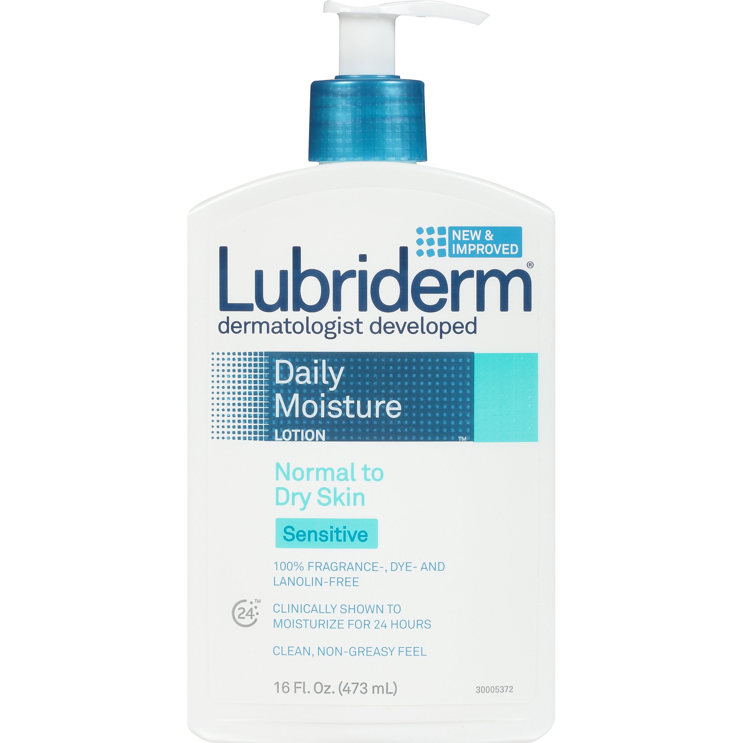 Lubriderm Daily Moisture Lotion, Normal to Dry Skin Sensitive  (2019 formulation)