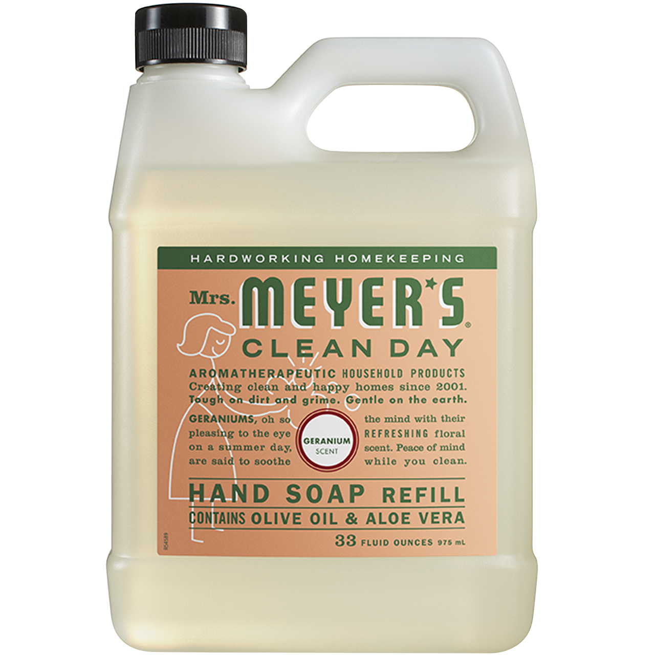 Mrs. Meyer's Clean Day Liquid Hand Soap Refill, Geranium (2019 formulation)