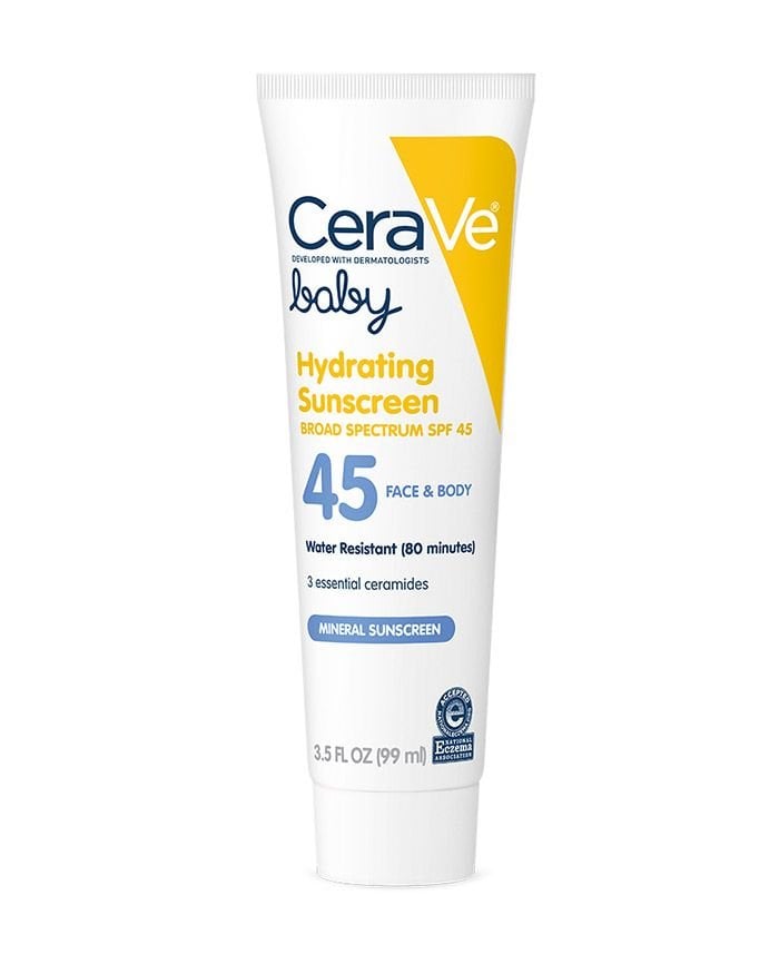 Cerave Baby Hydrating Mineral Sunscreen Lotion, SPF 45