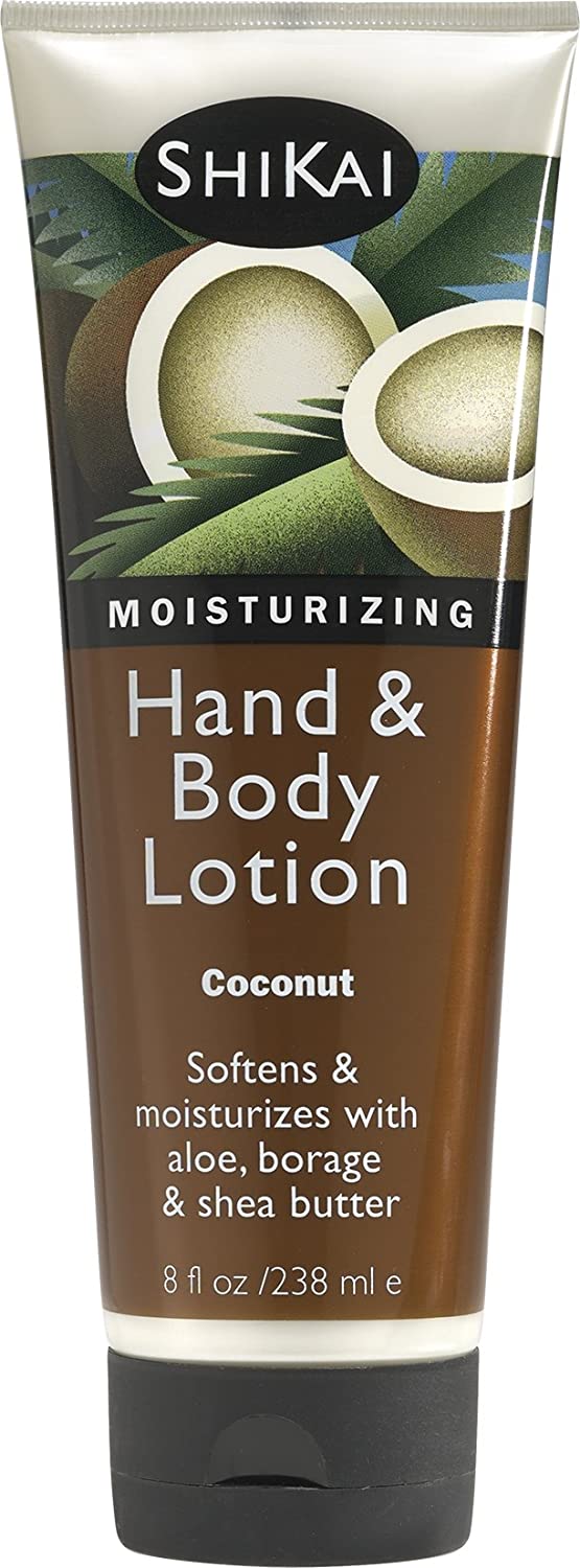 Shikai All Natural Hand & Body Lotion, Coconut (2019 formulation)