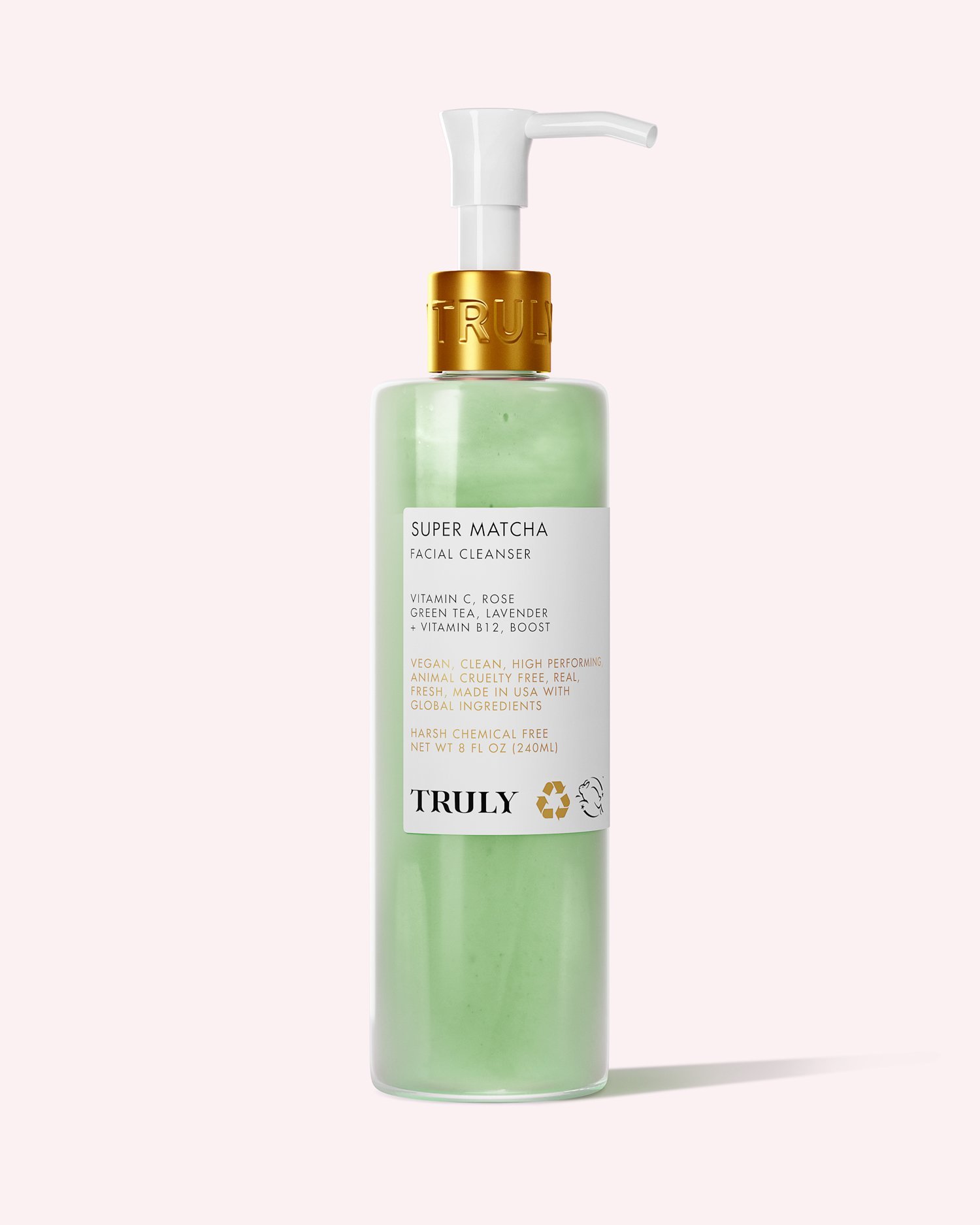 Truly Beauty Facial Cleanser, Super Matcha 