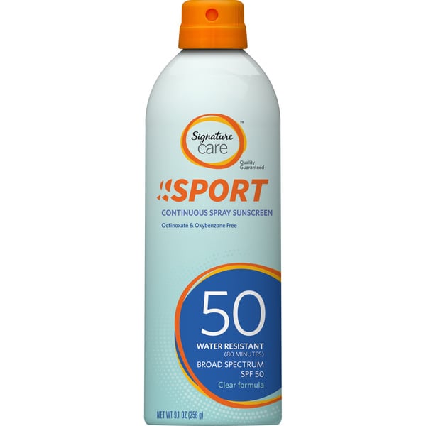 EWG rating for Signature Care Sport Continuous Sunscreen Spray, SPF 50