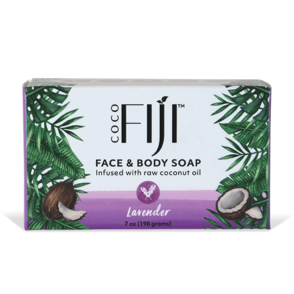 Organic Fiji Face & Body Soap, Lavender