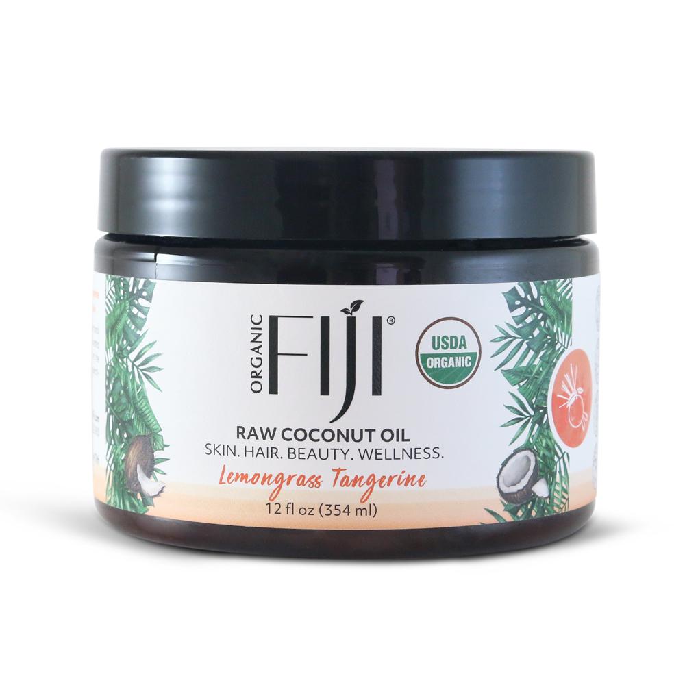 Organic Fiji Raw Coconut Oil, Lemongrass Tangerine