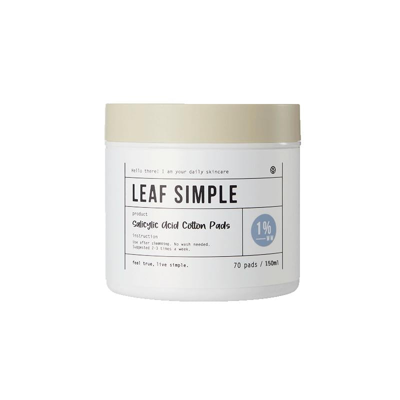 Leaf Simple Salicylic Acid Cotton Pads, 1%