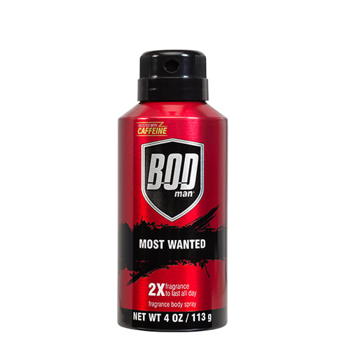 Bod Man Fragrance Body Spray, Most Wanted (2018 formulation)